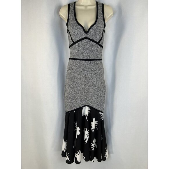 Prabal Gurung Collective Contrast Hem Midi Dress $340 - Picture 3 of 14